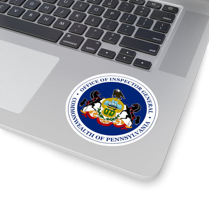 Seal of the Inspector General of Pennsylvania - STICKER Vinyl Kiss-Cut Decal