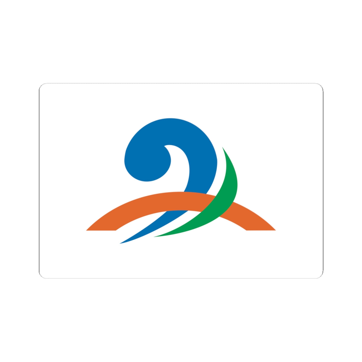 Flag of Minamiechizen Fukui (Japan) STICKER Vinyl Kiss-Cut Decal
