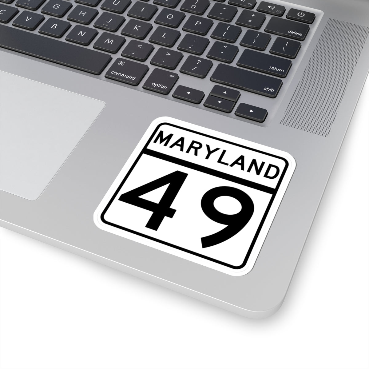 MD Route 49 (Maryland) (Road Sign) STICKER Vinyl Kiss-Cut Decal