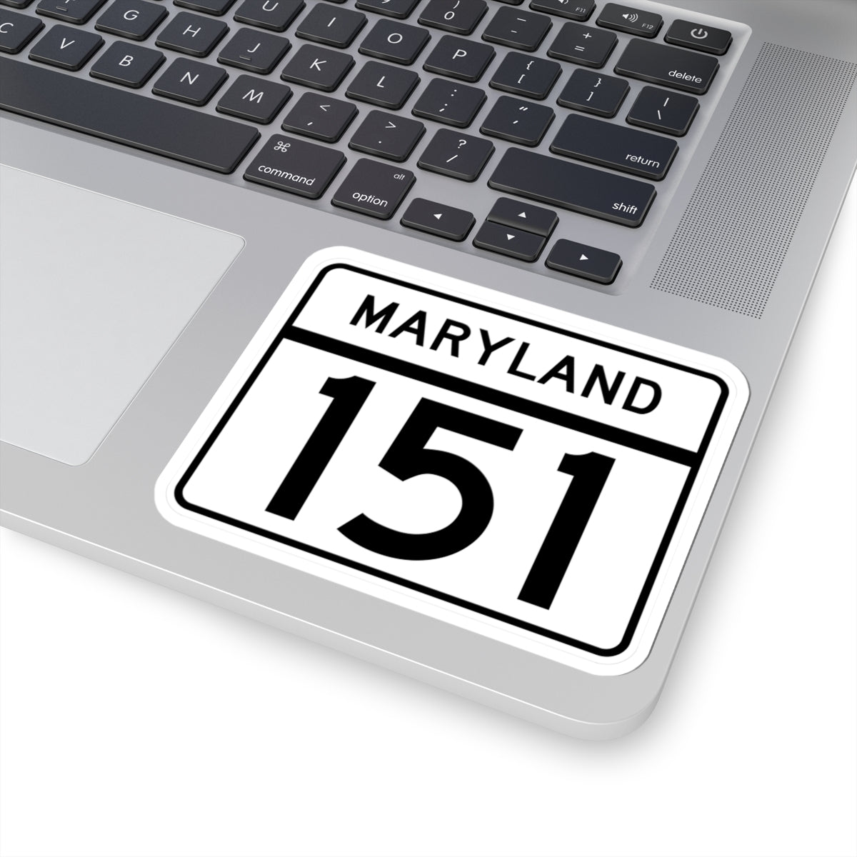 MD Route 151 (Maryland) (Road Sign) STICKER Vinyl Kiss-Cut Decal