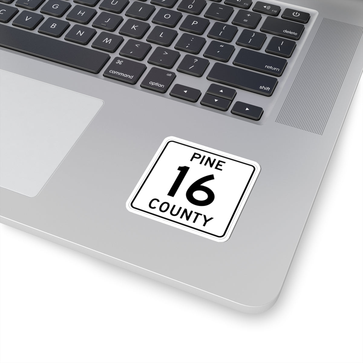 Pine County Route 16 MN (Minnesota) (Road Sign) STICKER Vinyl Kiss-Cut Decal