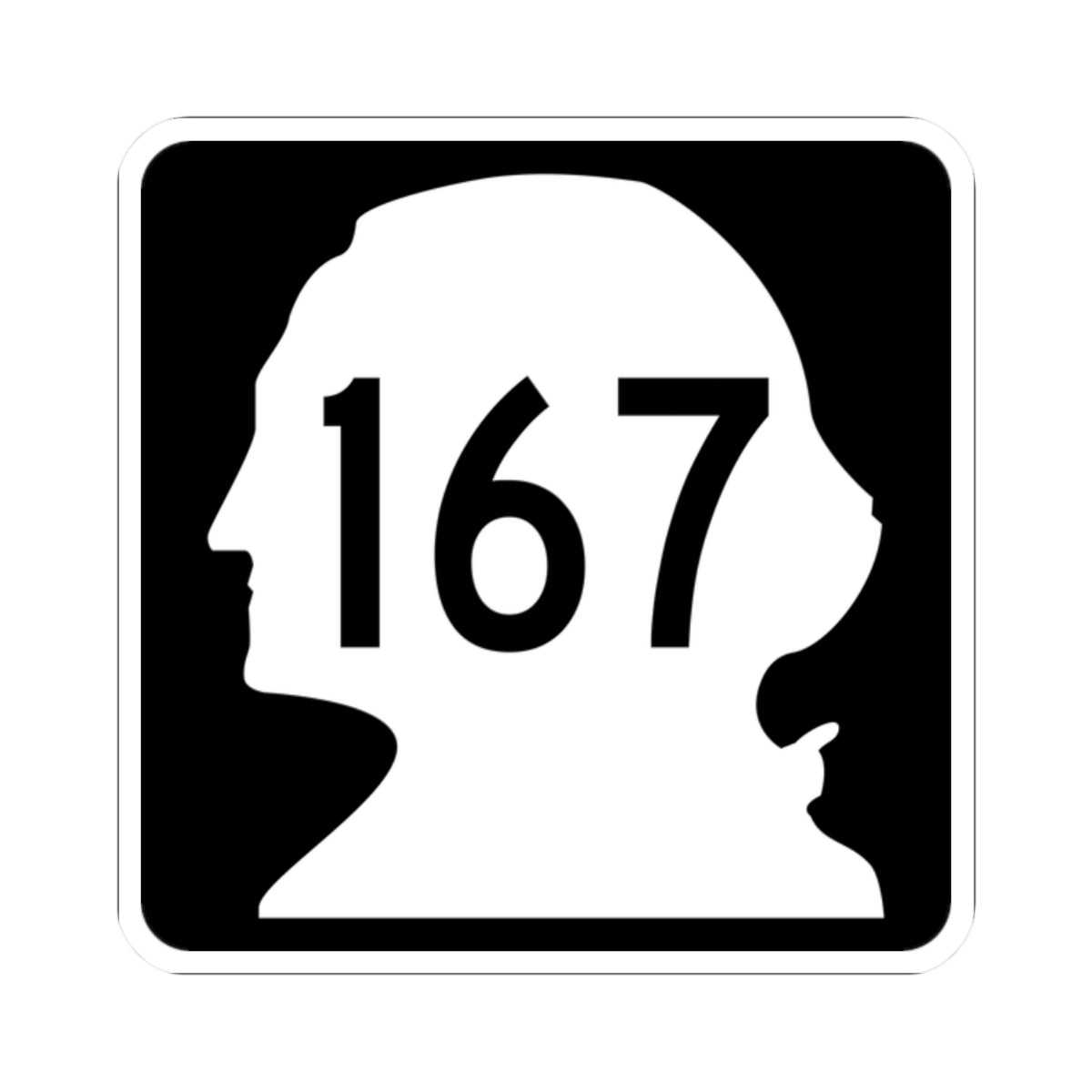 WA-167 (Washington) (Road Sign) STICKER Vinyl Kiss-Cut Decal
