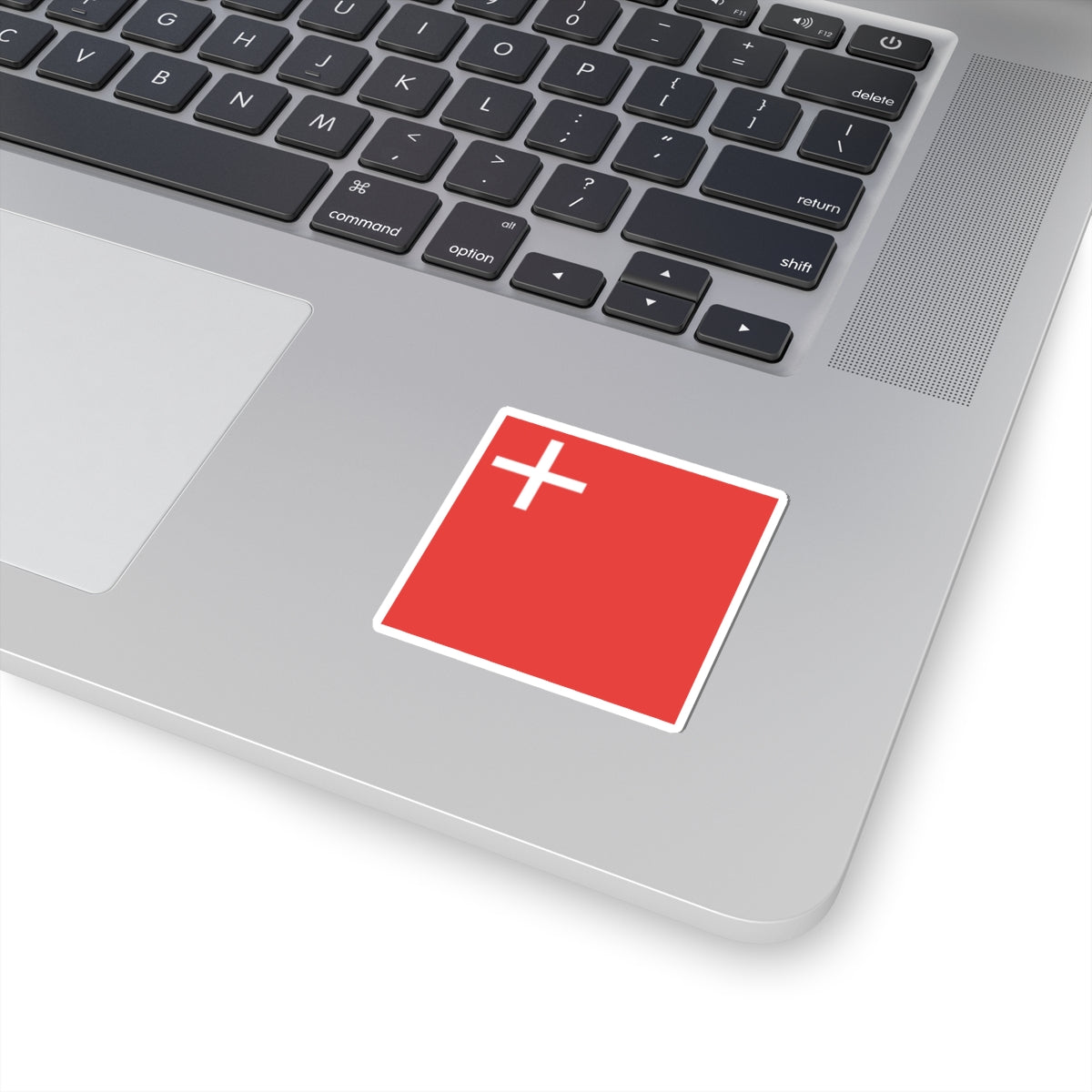 Flag of Canton of Schwyz (Switzerland) STICKER Vinyl Kiss-Cut Decal