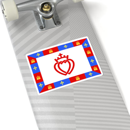 Traditional flag of Vendee (France) STICKER Vinyl Kiss-Cut Decal