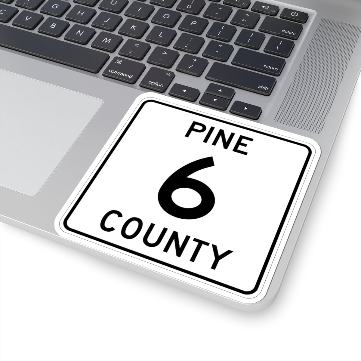 Pine County Route 6 MN (Minnesota) (Road Sign) STICKER Vinyl Kiss-Cut Decal