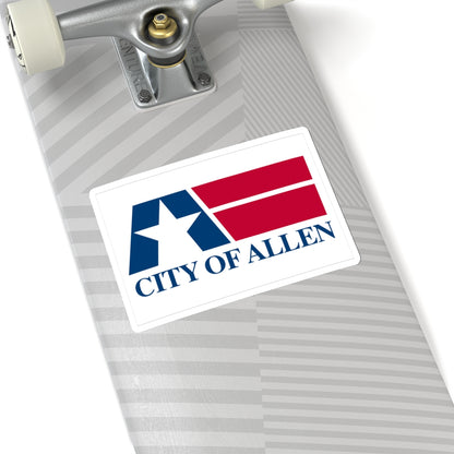 Flag of Allen, Texas - STICKER Vinyl Kiss-Cut Decal