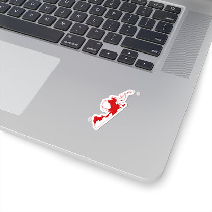 Flag map of Terra Australis Spain (Spain) STICKER Vinyl Kiss-Cut Decal