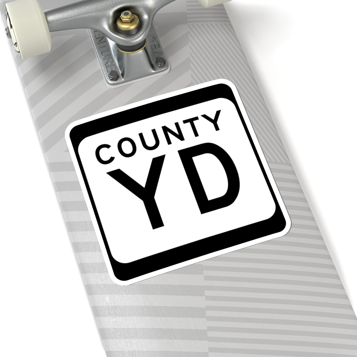 WIS County YD (Wisconsin) (Road Sign) STICKER Vinyl Kiss-Cut Decal