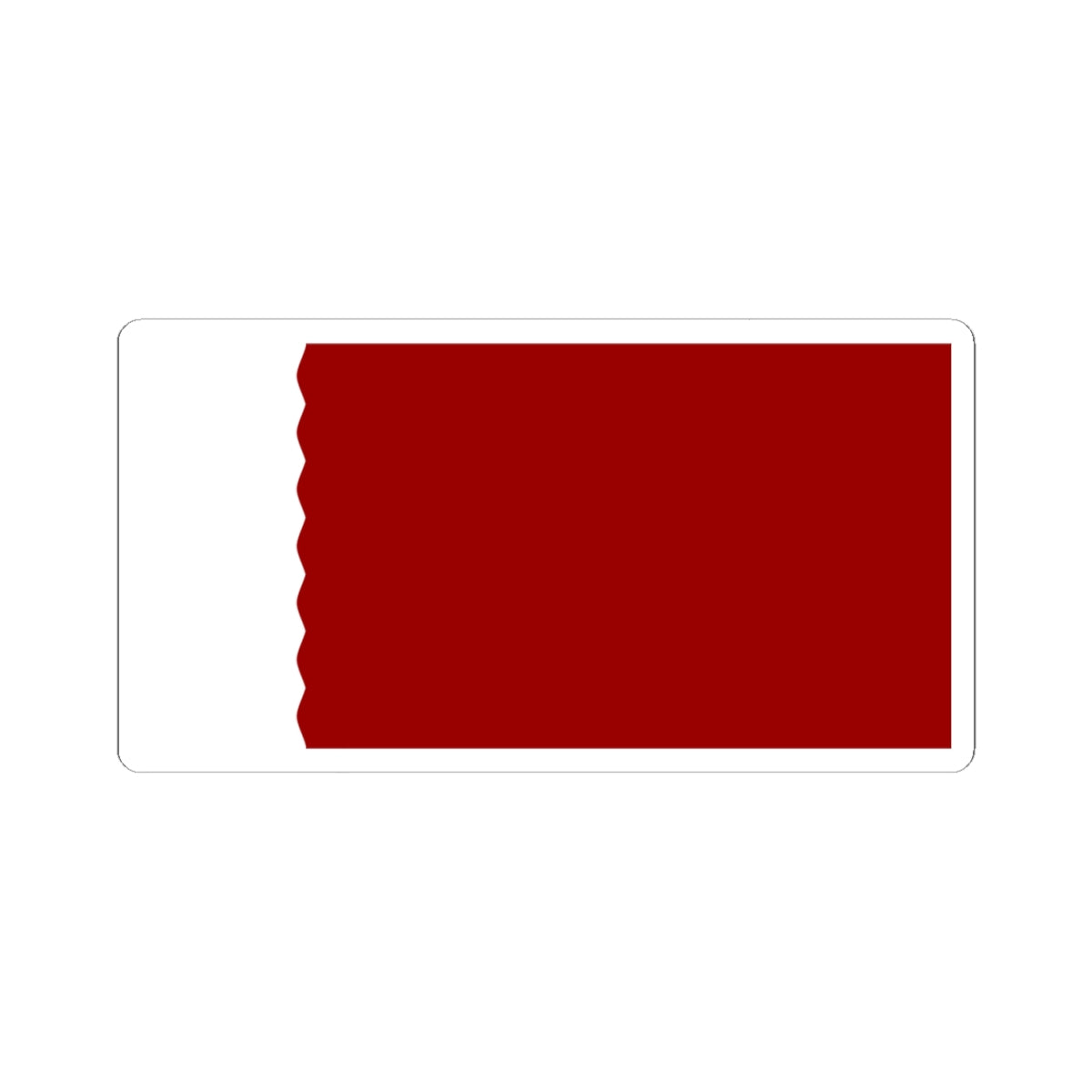 Flag of Qatar 1932-1936 (Qatar) STICKER Vinyl Kiss-Cut Decal