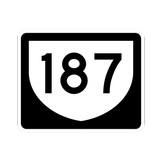PR urban primary 187 (Puerto Rico) (Road Sign) STICKER Vinyl Kiss-Cut Decal