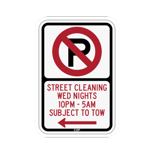 PBOT Road sign P1110L (Oregon) (Road Sign) STICKER Vinyl Kiss-Cut Decal