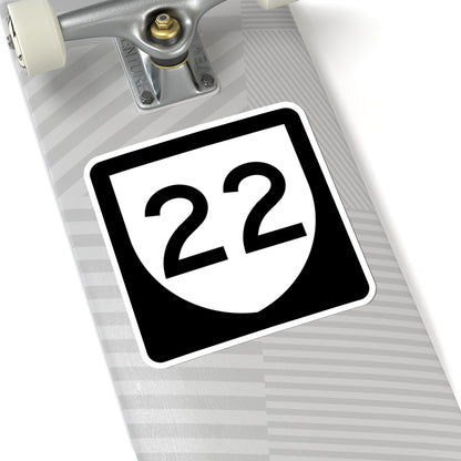 PR urban primary 22 (Puerto Rico) (Road Sign) STICKER Vinyl Kiss-Cut Decal