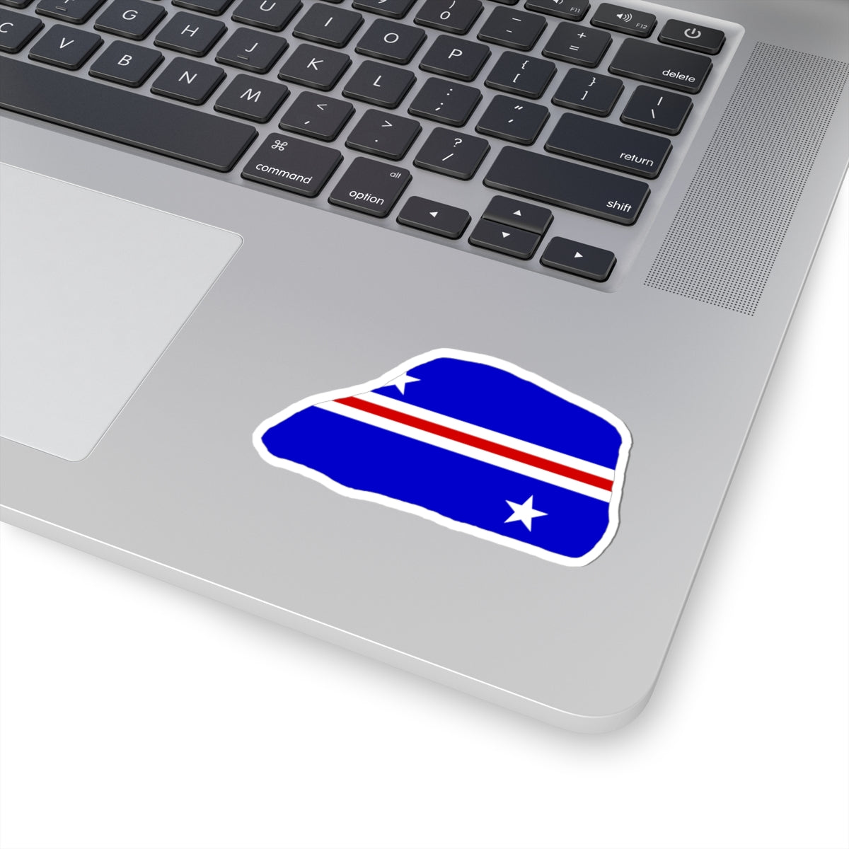 Jarvis Island flag map local (United States) STICKER Vinyl Kiss-Cut Decal