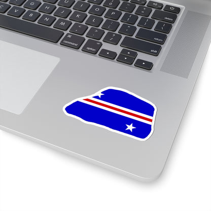 Jarvis Island flag map local (United States) STICKER Vinyl Kiss-Cut Decal