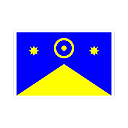 Flag of Novoukrainka raion (Ukraine) STICKER Vinyl Kiss-Cut Decal