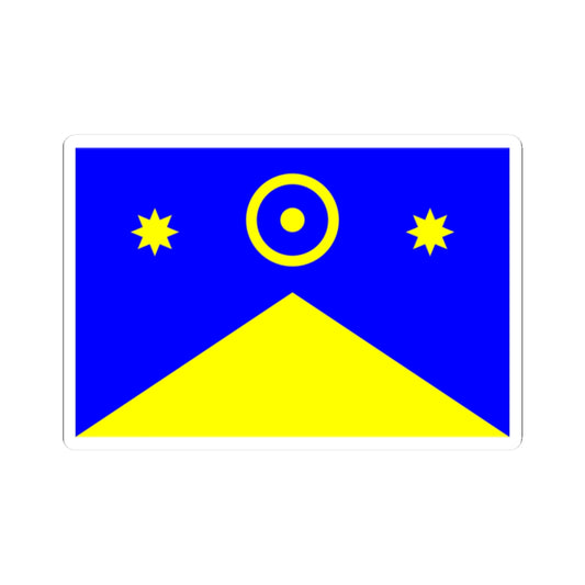 Flag of Novoukrainka raion (Ukraine) STICKER Vinyl Kiss-Cut Decal
