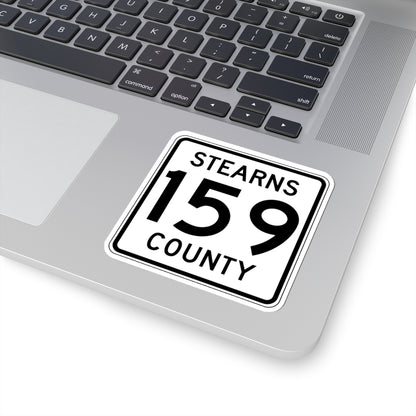 Stearns County Route 159 (Minnesota) (Road Sign) STICKER Vinyl Kiss-Cut Decal