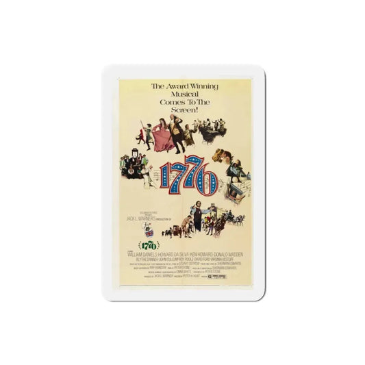1776 1972 Movie Poster Refrigerator Magnet 2 Inch - The Sticker Space