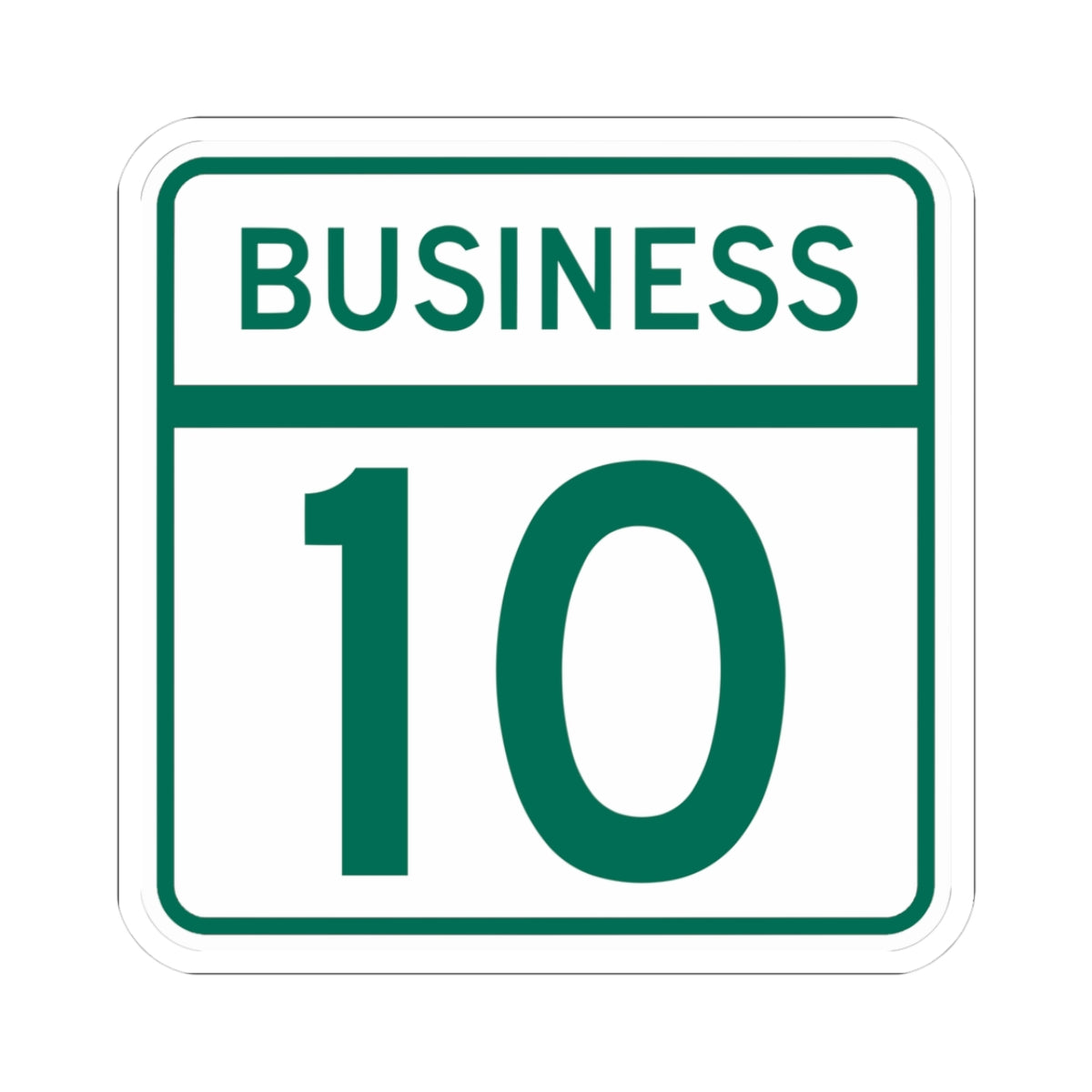 MD Route 10 Business (Maryland) (Road Sign) STICKER Vinyl Kiss-Cut Decal