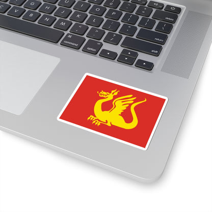 Flag of Stjørdal (Norway) STICKER Vinyl Kiss-Cut Decal
