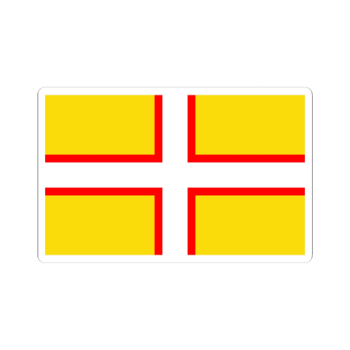 Saint Wites Cross (England) STICKER Vinyl Kiss-Cut Decal