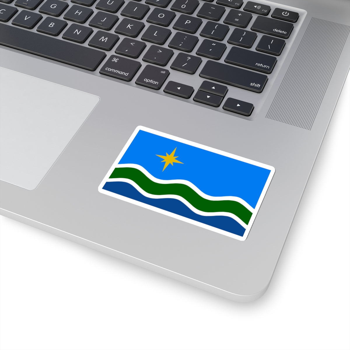 Flag of Duluth, Minnesota - STICKER Vinyl Kiss-Cut Decal