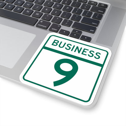 MD Route 9 Business (Maryland) (Road Sign) STICKER Vinyl Kiss-Cut Decal