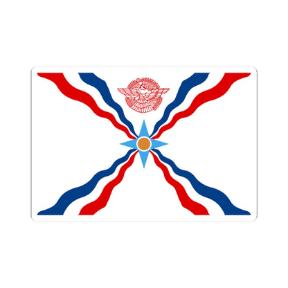 Flag of the Assyrians (Iraq) STICKER Vinyl Kiss-Cut Decal