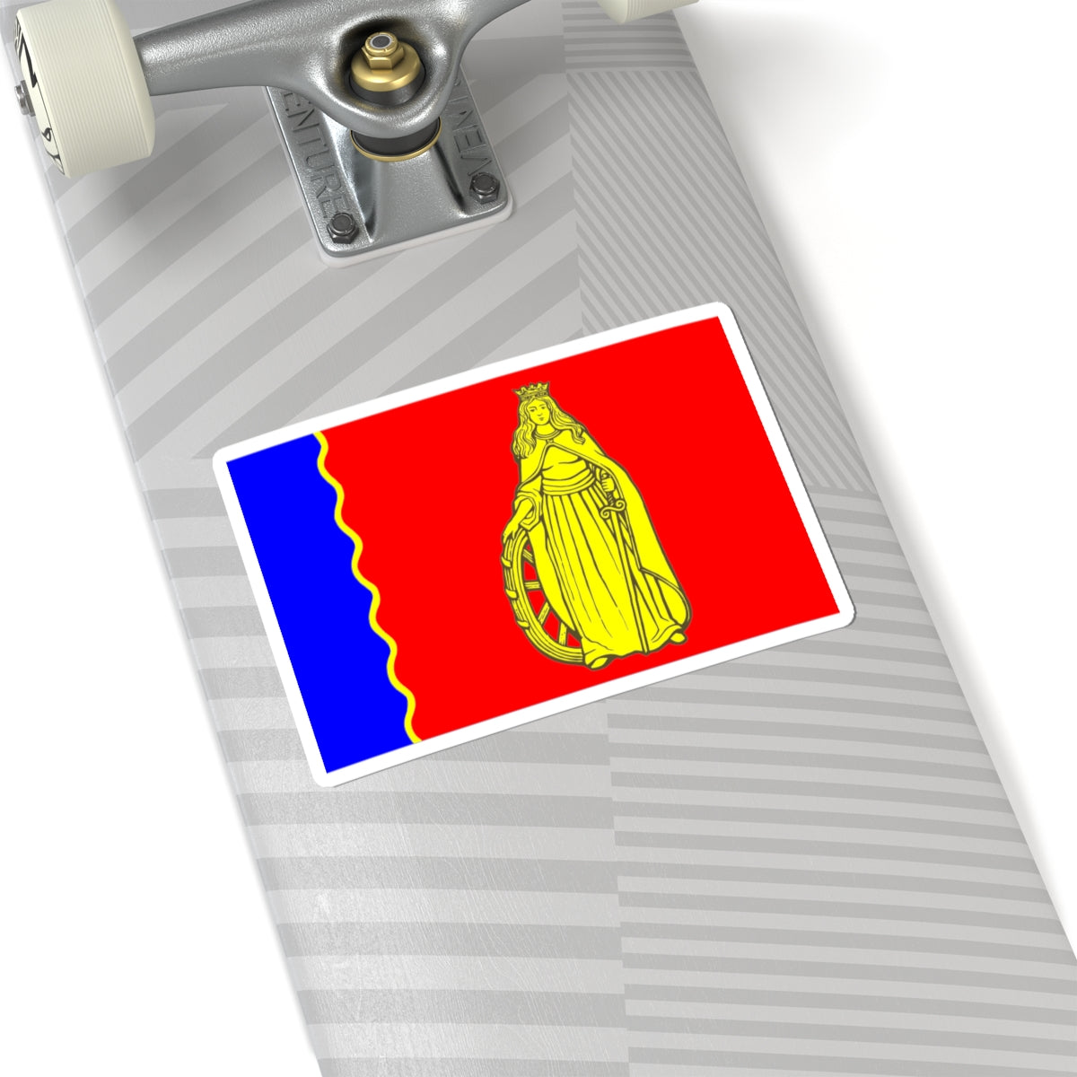 Flag Murino Leningrad oblast (Russia) STICKER Vinyl Kiss-Cut Decal