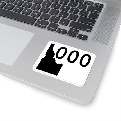 Idaho 000 template (Idaho) (Road Sign) STICKER Vinyl Kiss-Cut Decal