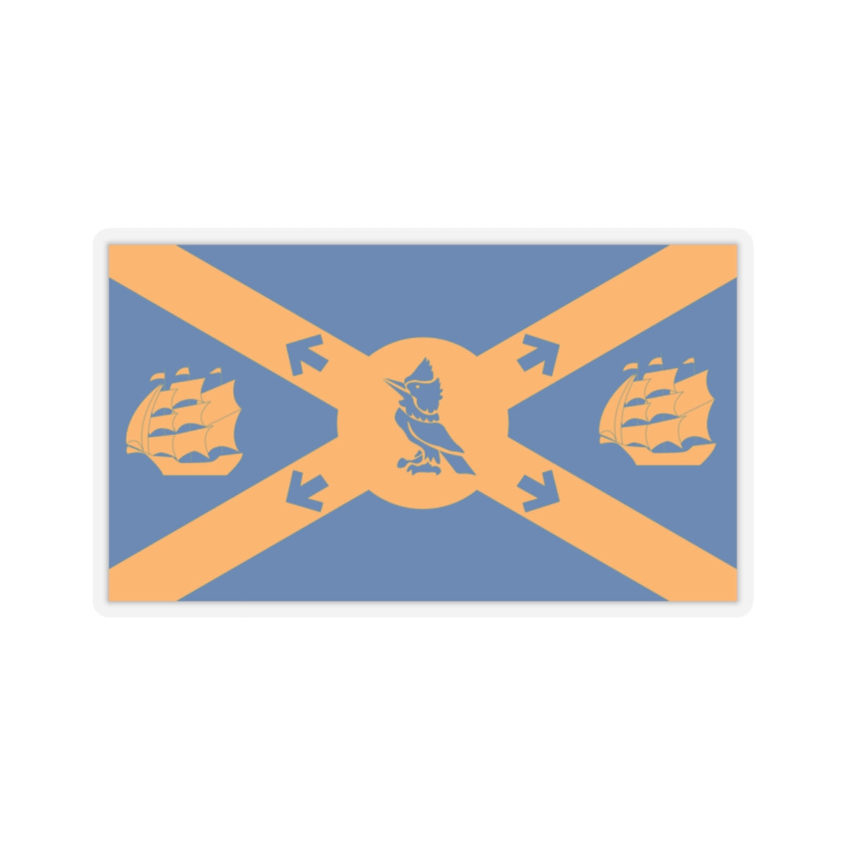 Flag of Halifax Canada - STICKER Vinyl Kiss-Cut Decal