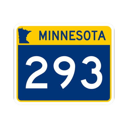 MN-293 wide (Minnesota) (Road Sign) STICKER Vinyl Kiss-Cut Decal
