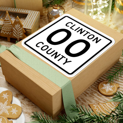 County Road square template (Minnesota) (Road Sign) STICKER Vinyl Kiss-Cut Decal