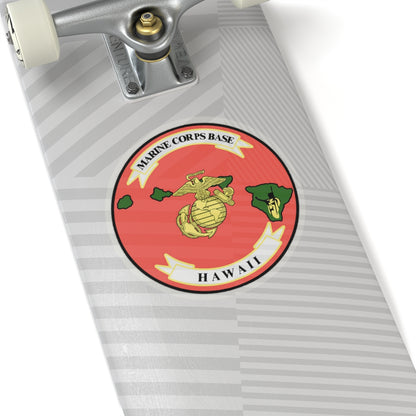 Marine Corps Base Hawaii (USMC) STICKER Vinyl Kiss-Cut Decal