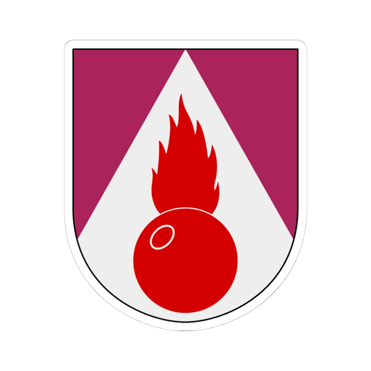 Artilleriregementet 922. kompaniet vapen (Sweden) (Coat of Arms) STICKER Vinyl Kiss-Cut Decal