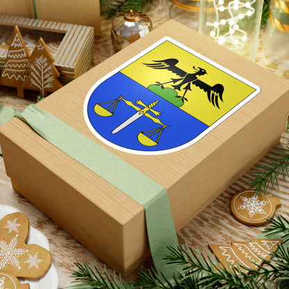 Sagno-coat of arms (Switzerland) (Coat of Arms) STICKER Vinyl Kiss-Cut Decal