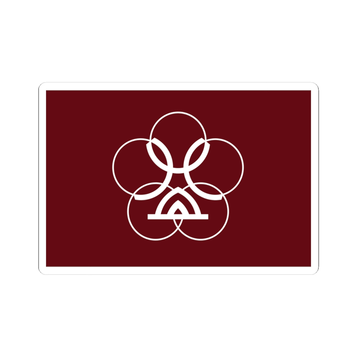 Flag of Mashiki Kumamoto (Japan) STICKER Vinyl Kiss-Cut Decal