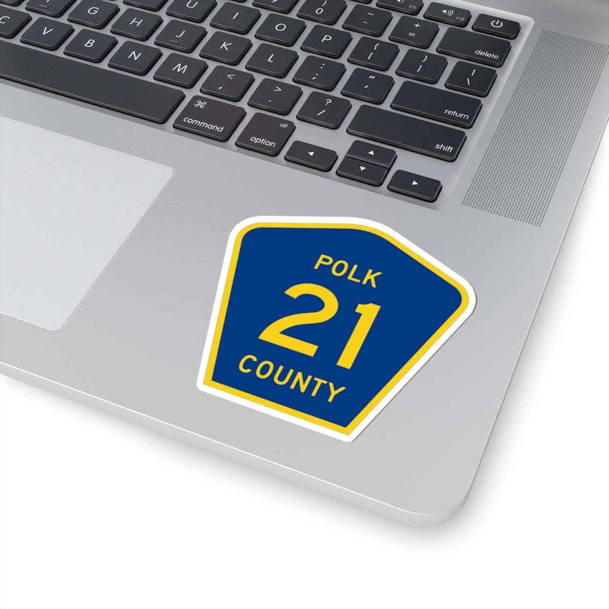 Polk County 21 (Minnesota) (Road Sign) STICKER Vinyl Kiss-Cut Decal
