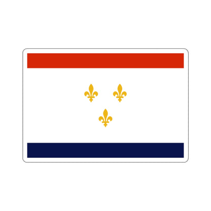 Flag of New Orleans, Louisiana - STICKER Vinyl Kiss-Cut Decal