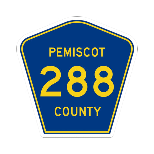 Pemiscot County 288 (Missouri) (Road Sign) STICKER Vinyl Kiss-Cut Decal