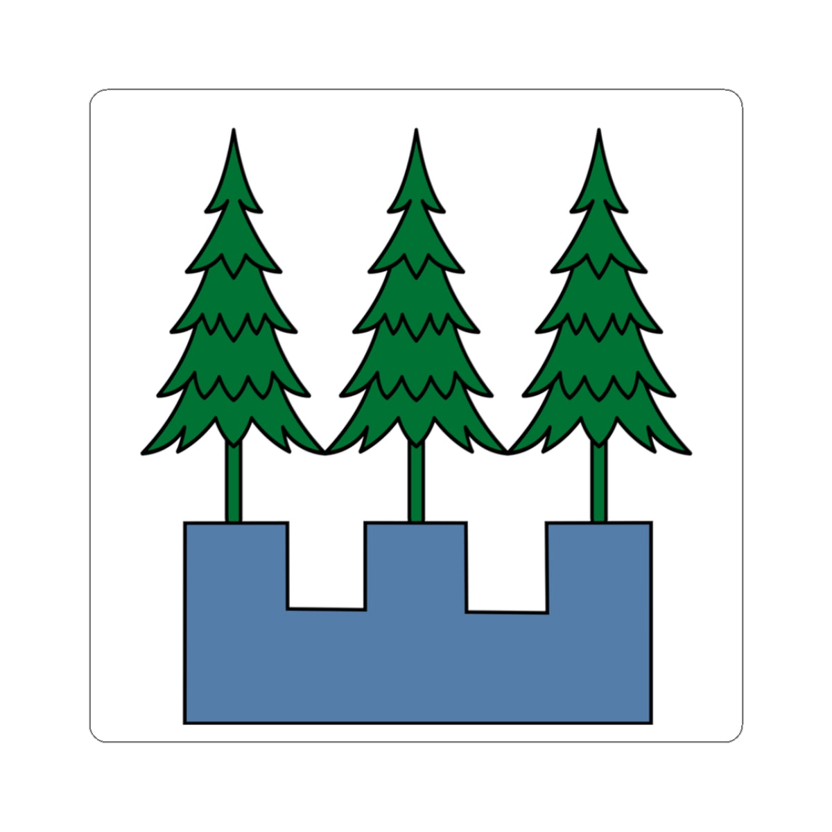 CHE Wald ZH 1910 Flag (Switzerland) STICKER Vinyl Kiss-Cut Decal