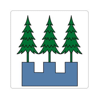 CHE Wald ZH 1910 Flag (Switzerland) STICKER Vinyl Kiss-Cut Decal