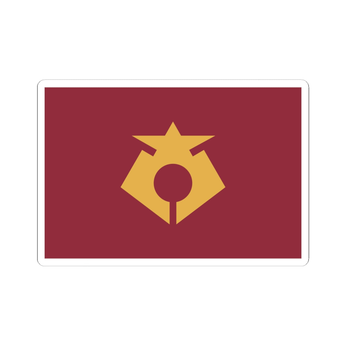 Flag of Rikuzentakata Iwate (Japan) STICKER Vinyl Kiss-Cut Decal