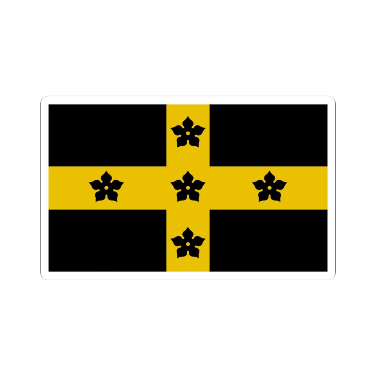 Flag of the Diocese of St Davids (United Kingdom) STICKER Vinyl Kiss-Cut Decal