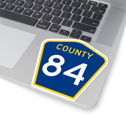 County 84 MN (Minnesota) (Road Sign) STICKER Vinyl Kiss-Cut Decal