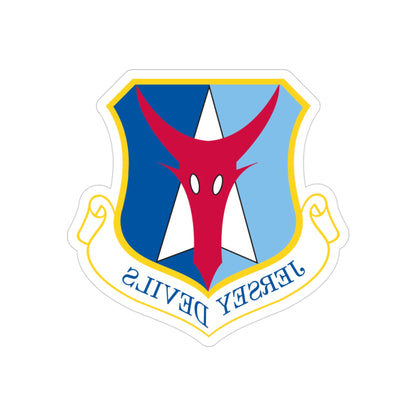 177th Fighter Wing (U.S. Air Force) REVERSE PRINT Transparent STICKER-3" × 3"-The Sticker Space