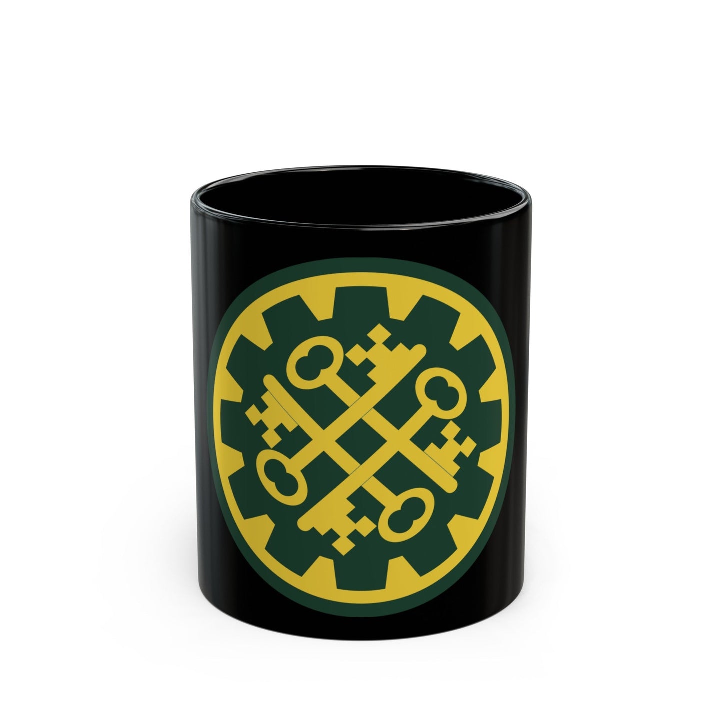 177th Military Police Brigade (U.S. Army) Black Coffee Mug-11oz-The Sticker Space