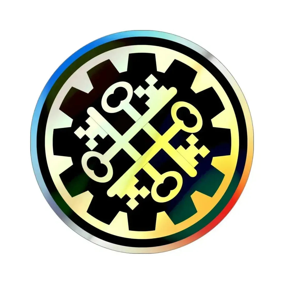 177th Military Police Brigade (U.S. Army) Holographic STICKER Die-Cut Vinyl Decal 3 Inch Holographic - The Sticker Space