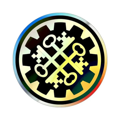 177th Military Police Brigade (U.S. Army) Holographic STICKER Die-Cut Vinyl Decal 4 Inch Holographic - The Sticker Space