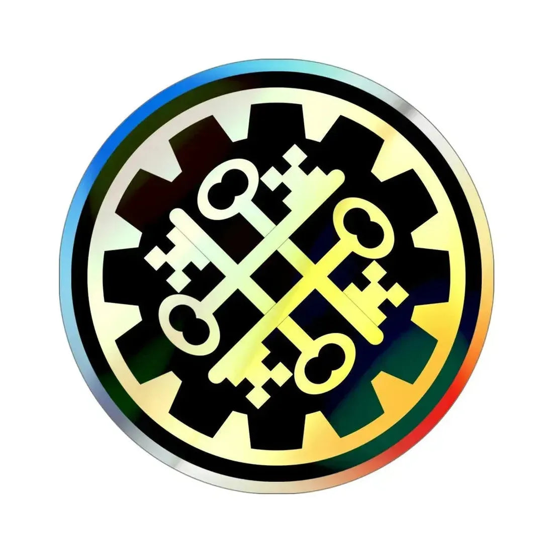 177th Military Police Brigade (U.S. Army) Holographic STICKER Die-Cut Vinyl Decal 4 Inch Holographic - The Sticker Space